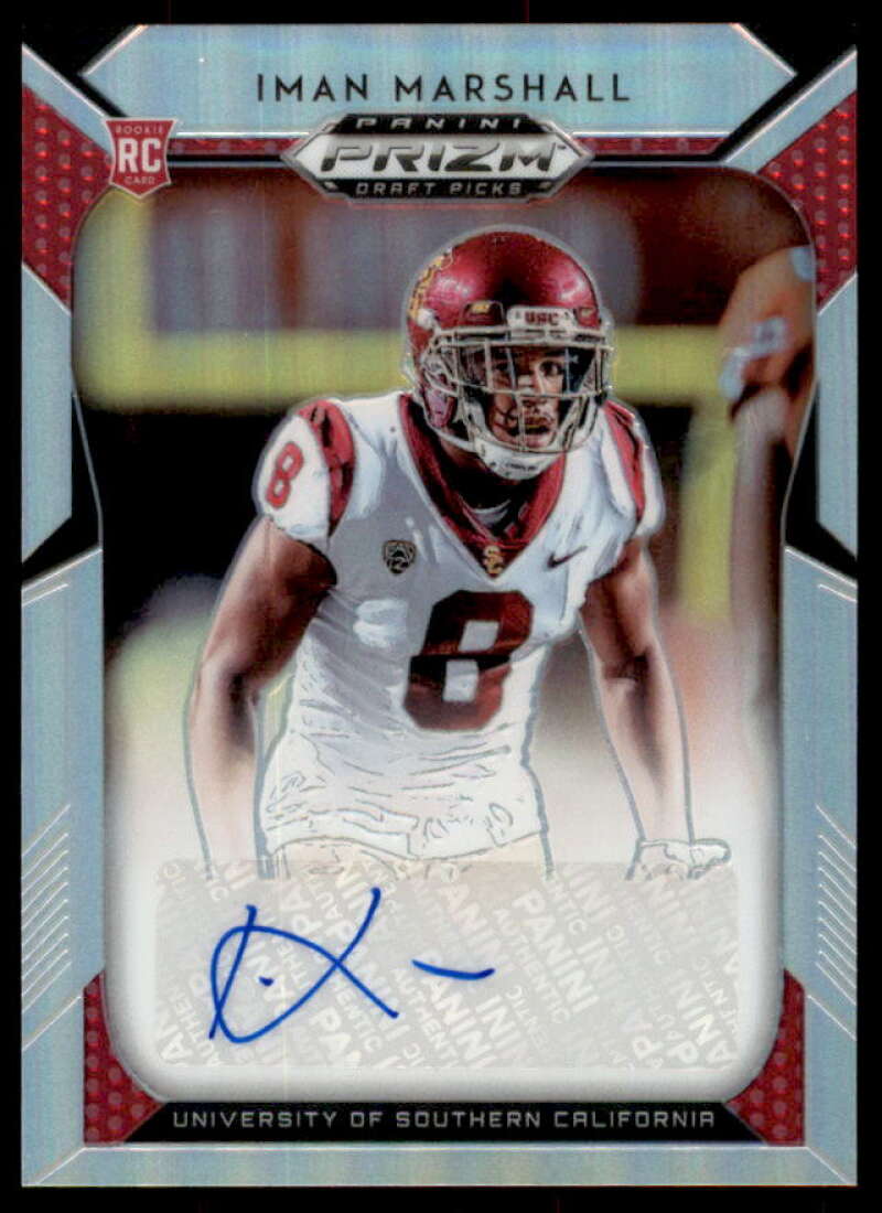 Iman Marshall Rookie Card 2019 Panini Prizm Draft Picks Autograph Prizms #226  Image 1