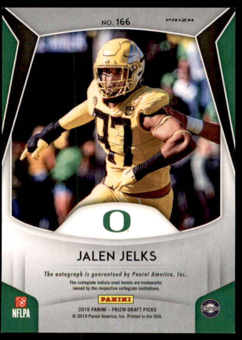 Jalen Jelks Rookie Card 2019 Panini Prizm Draft Picks Autograph Prizms #166  Image 2