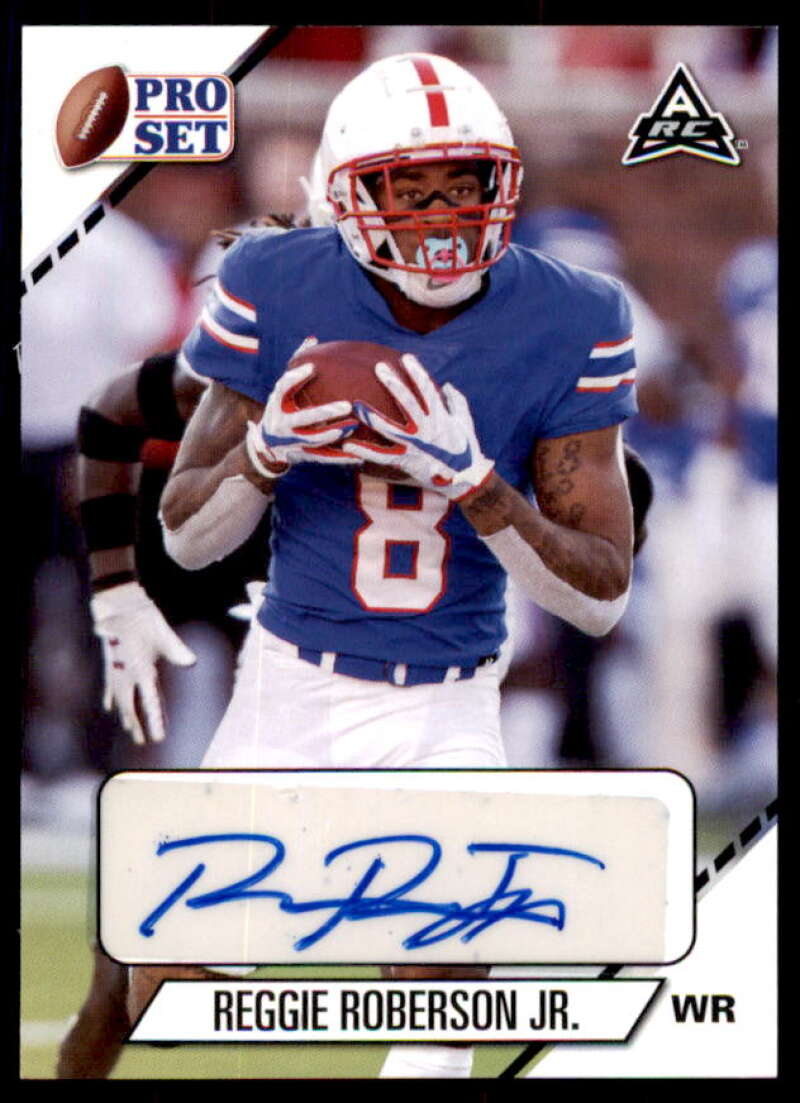 Reggie Roberson Jr. Rookie Card 2021 Leaf Pro Set College Autographs #PSRR1  Image 1