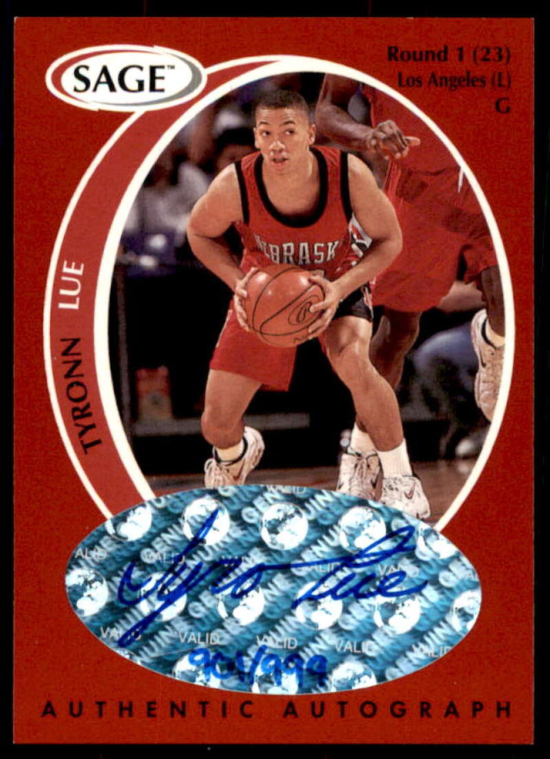 Tyronn Lue Rookie Card 1998 SAGE Autographs #A26  Image 1