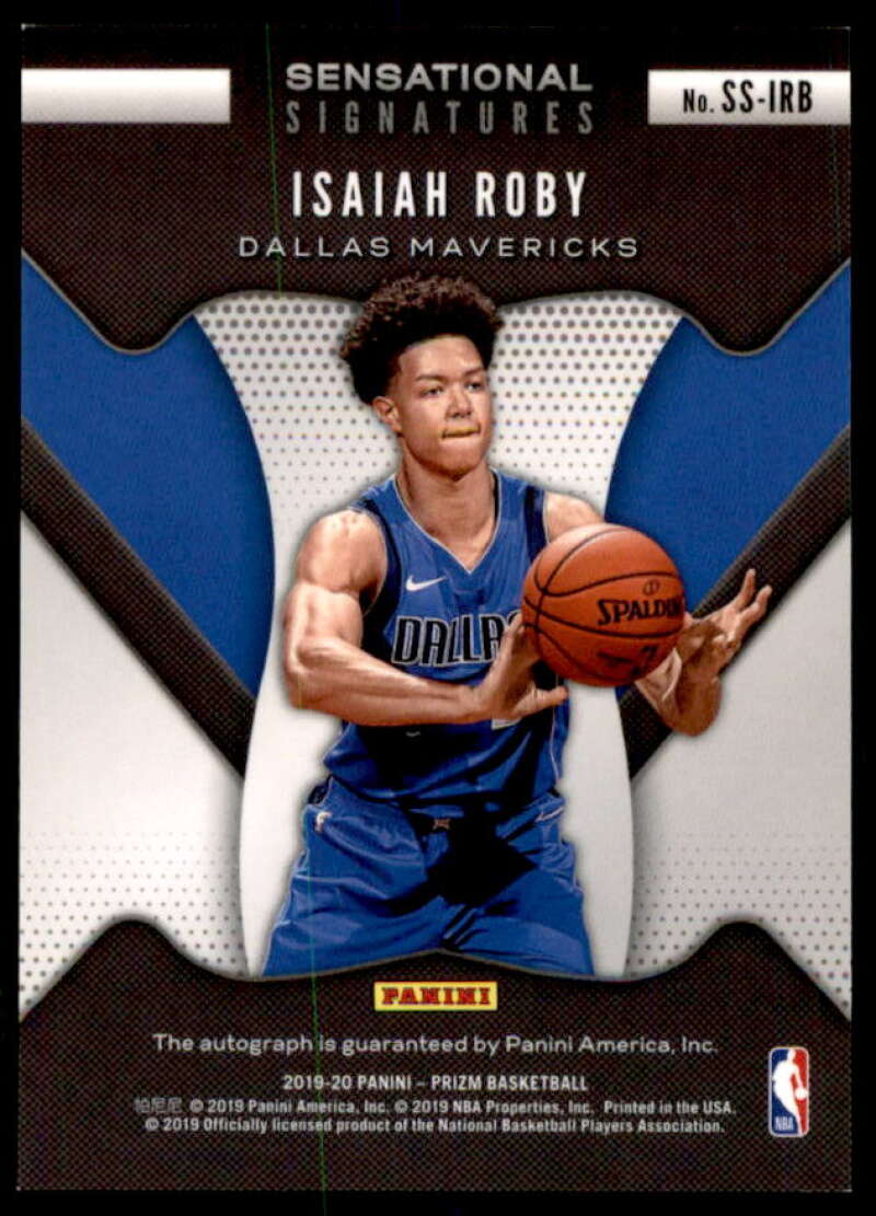 Isaiah Roby Rookie Card 2019-20 Panini Prizm Sensational Signatures #4  Image 2