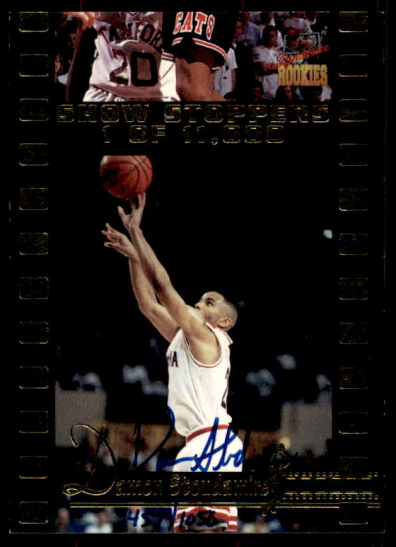 Damon Stoudamire RC 1995 Signature Rookies Draft Day Show Stoppers Signatures #D5  Image 1