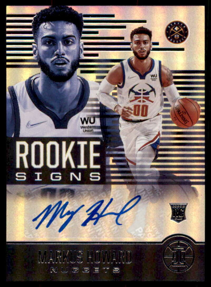 Markus Howard Rookie Card 2020-21 Panini Illusions Rookie Signs #39  Image 1