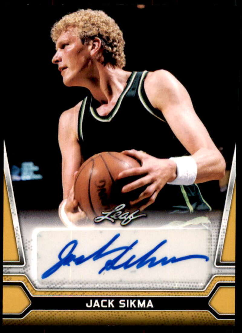 Jack Sikma Card 2022 Leaf Vibrance Autographs Crystals Navy Blue #BAJS1  Image 1