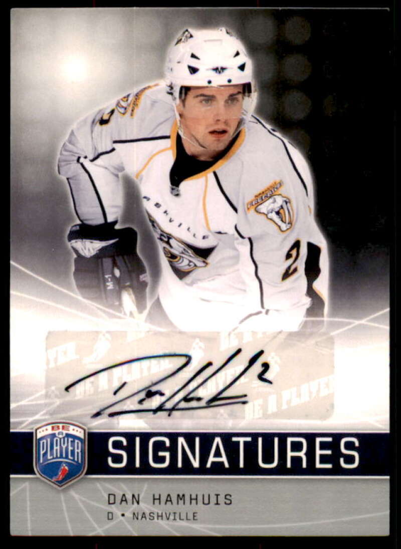 Dan Hamhuis Card 2008-09 Be A Player Signatures #SDH  Image 1