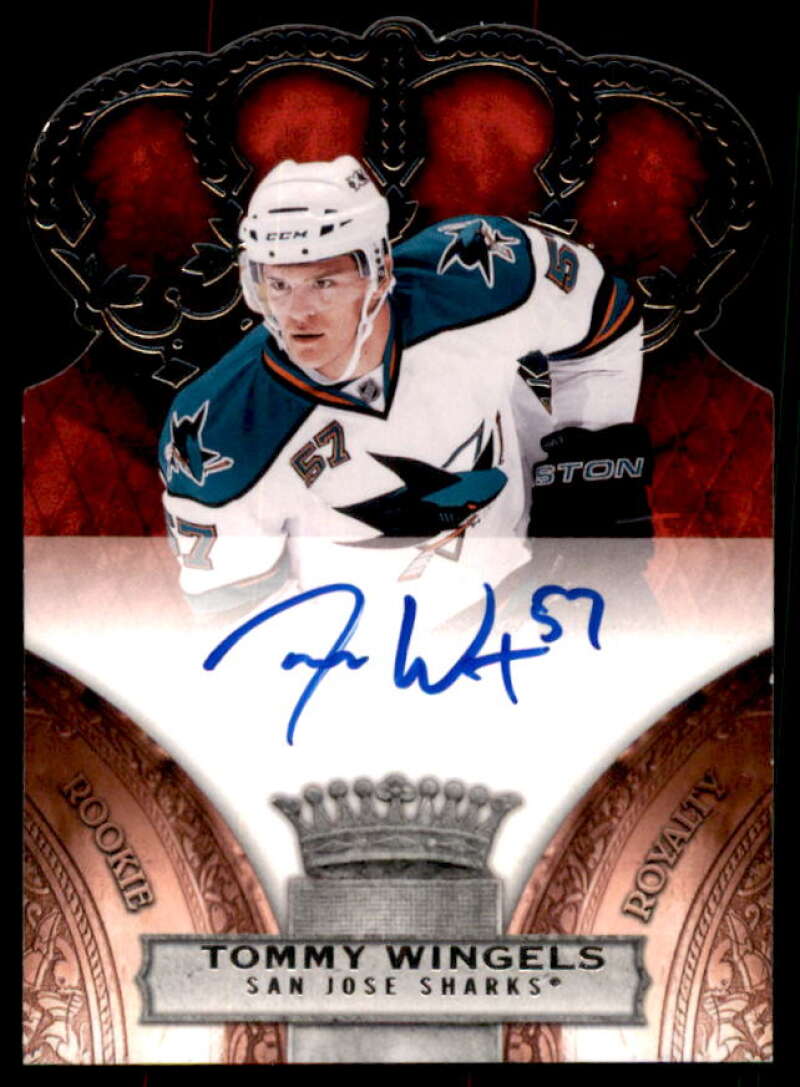 Tommy Wingels AU RC Rookie Card 2010-11 Crown Royale #138  Image 1