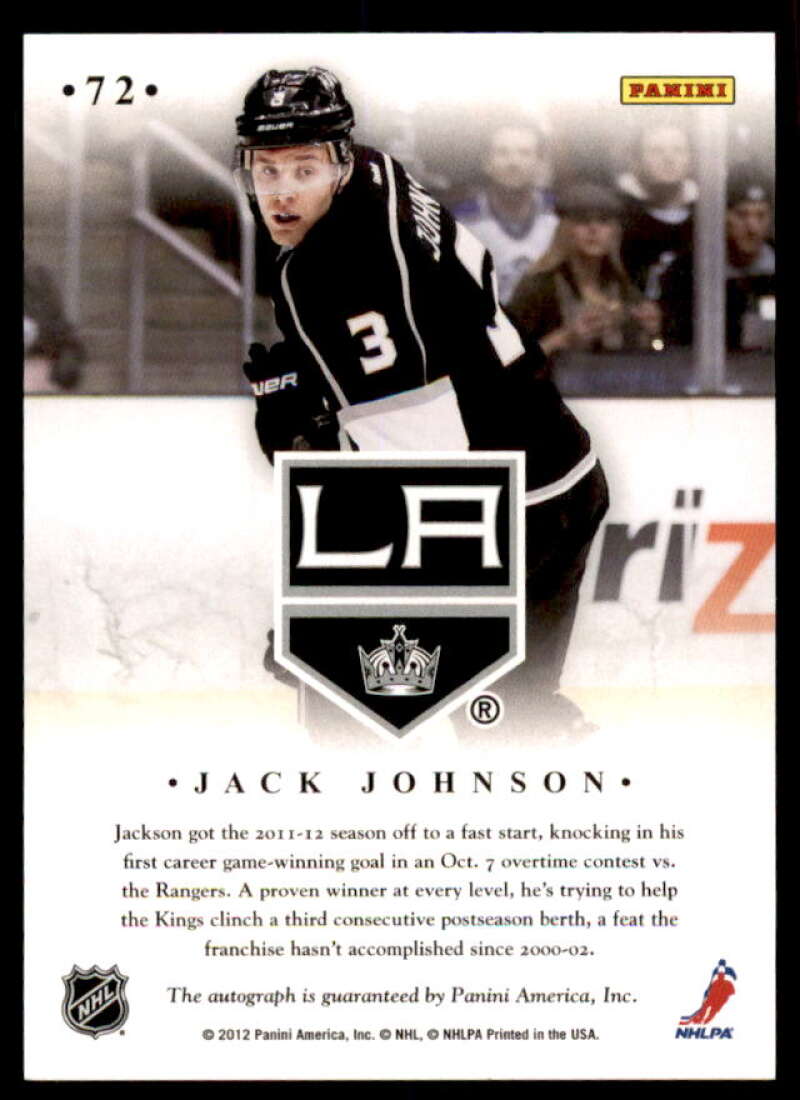 Jack Johnson Rookie Card 2011-12 Elite Signings #72  Image 2