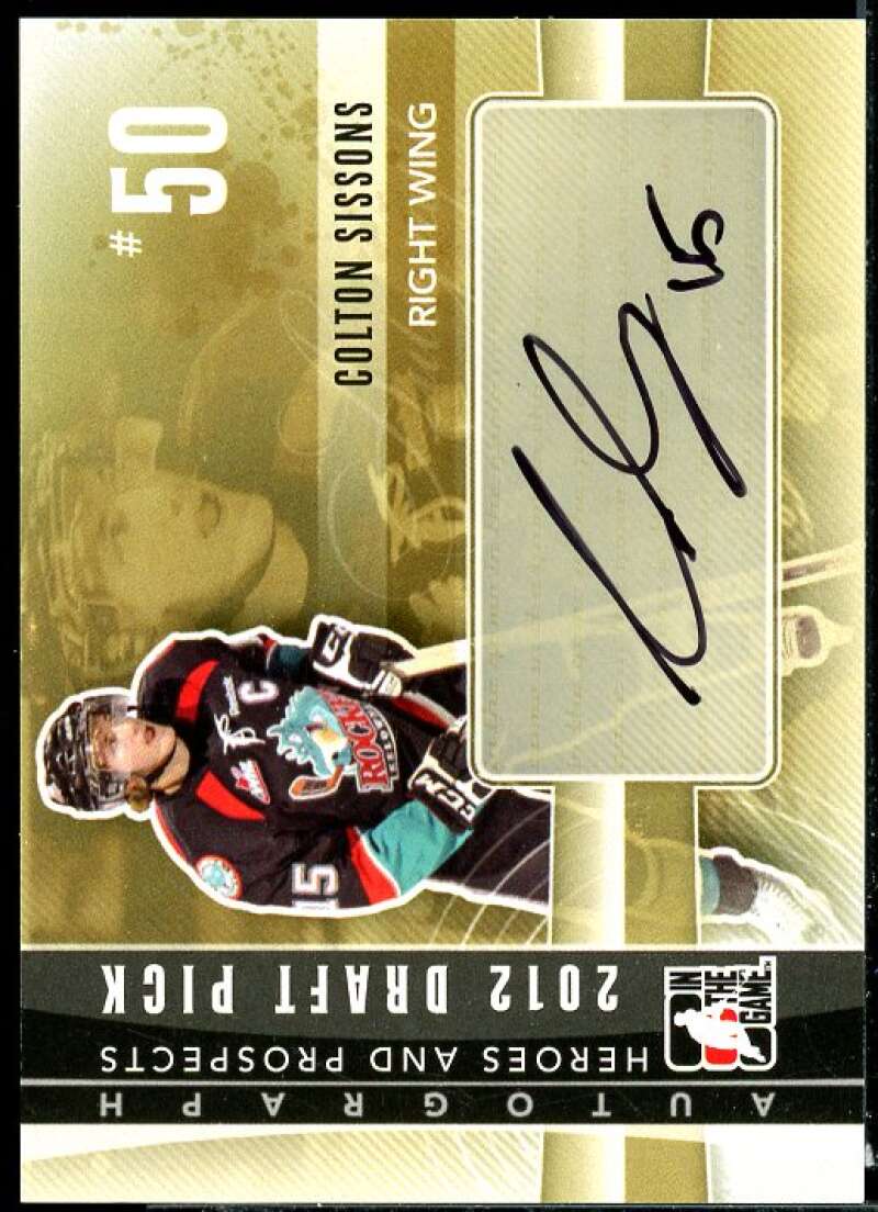 Colton Sissons UPD Rookie 2011-12 ITG Heroes and Prospects Autographs #ACS2  Image 1