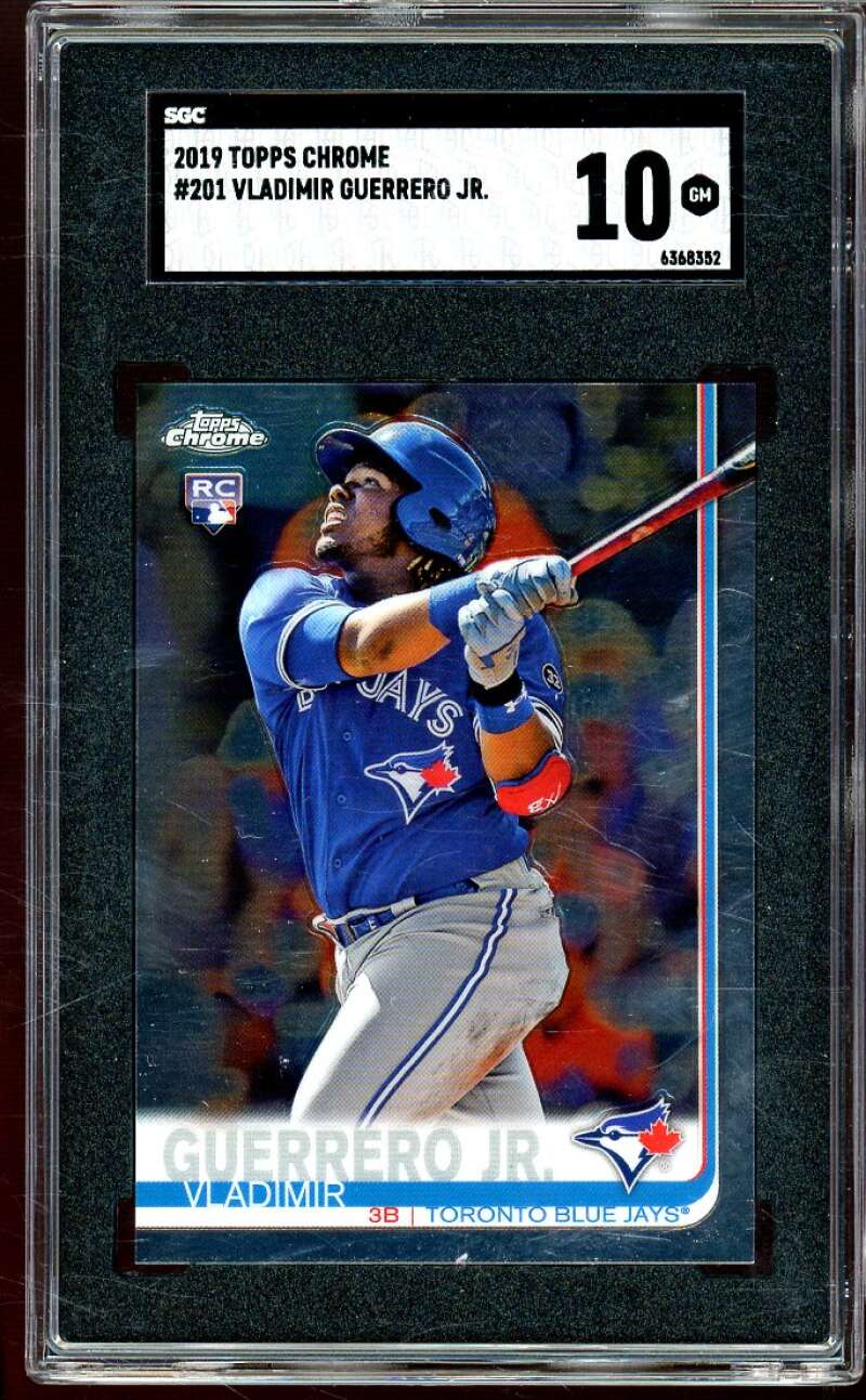 Vladimir Guerrero Jr. Rookie Card 2019 Topps Chrome #201 SGC 10 Image 1