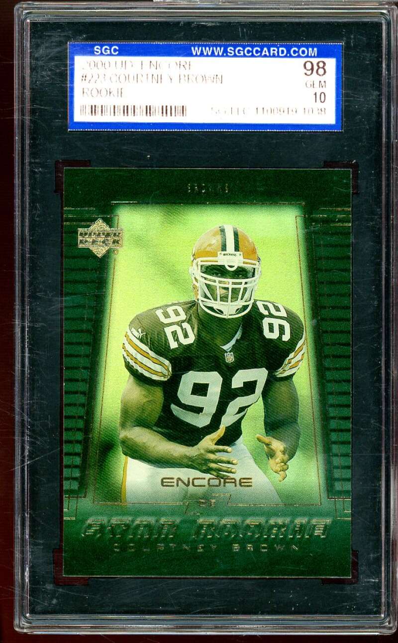 Courtney Brown Rookie Card 2000 UD Encore #223 SGC 10 Image 1