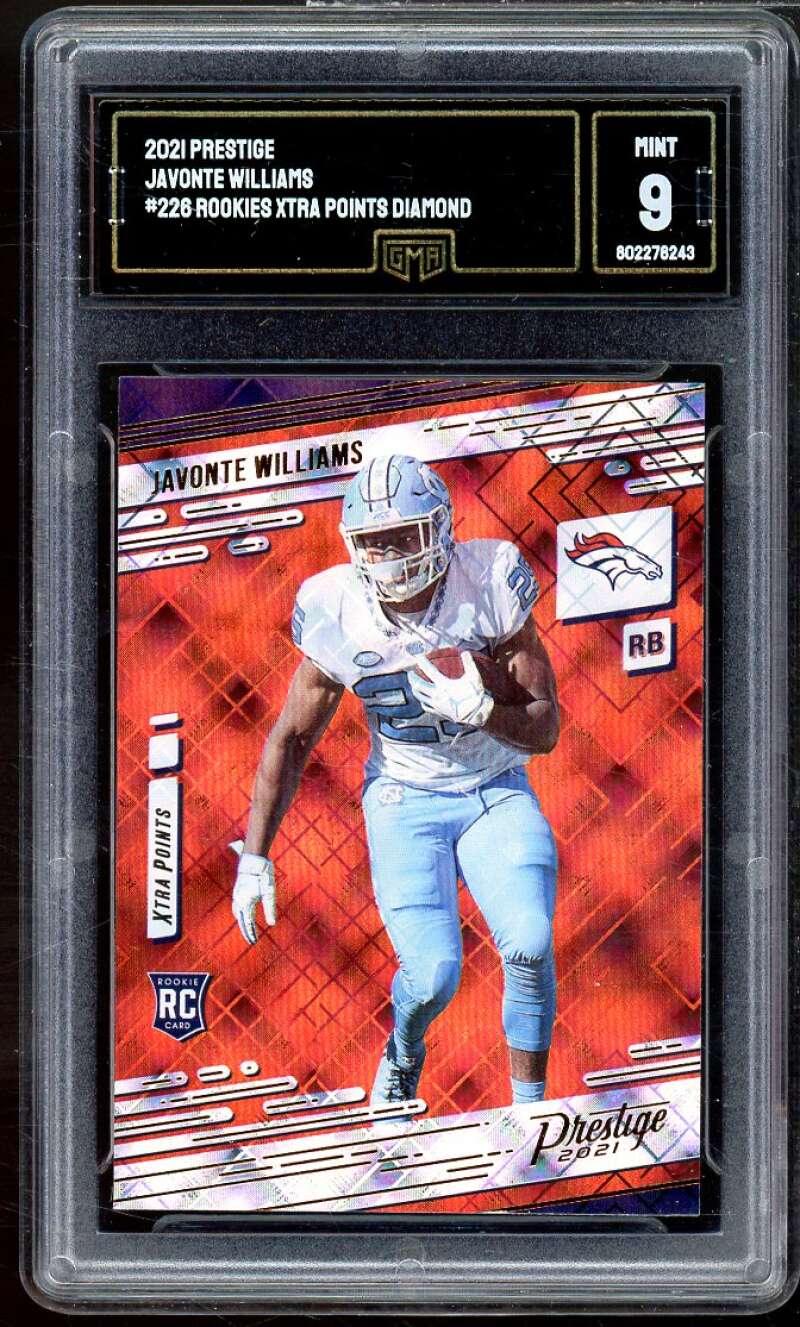 Javonte Williams Rookie Card 2020 Prestige Xtra Points #226 GMA 9 MINT Image 1