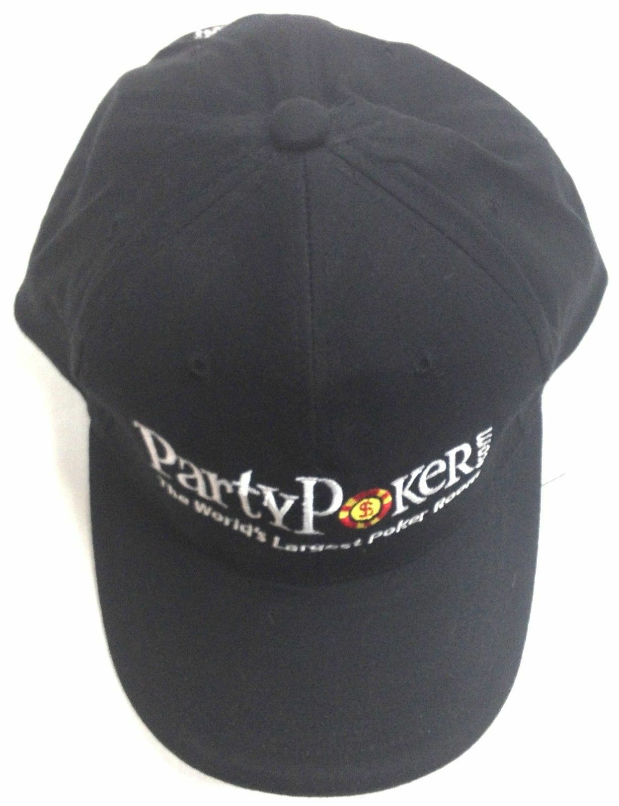 NEW PARTY POKER worlds largest POKER ROOM stitched adjustable CAP HAT osfa Image 3