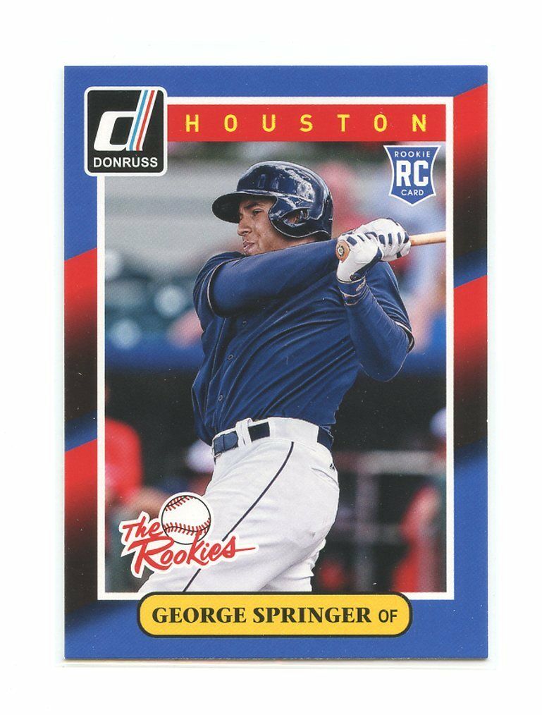 2014 Donruss The Rookies #32 George Springer Houston Astros rookie card Image 1