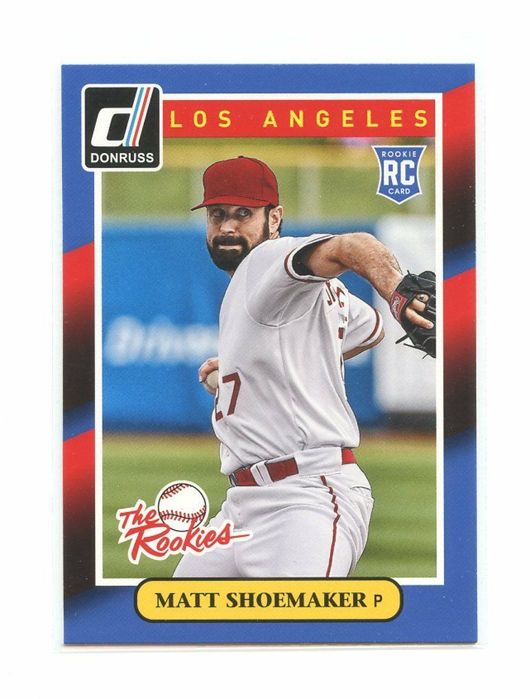 2014 Donruss The Rookies #84 Matt Shoemaker Los Angeles Angels rookie card Image 1