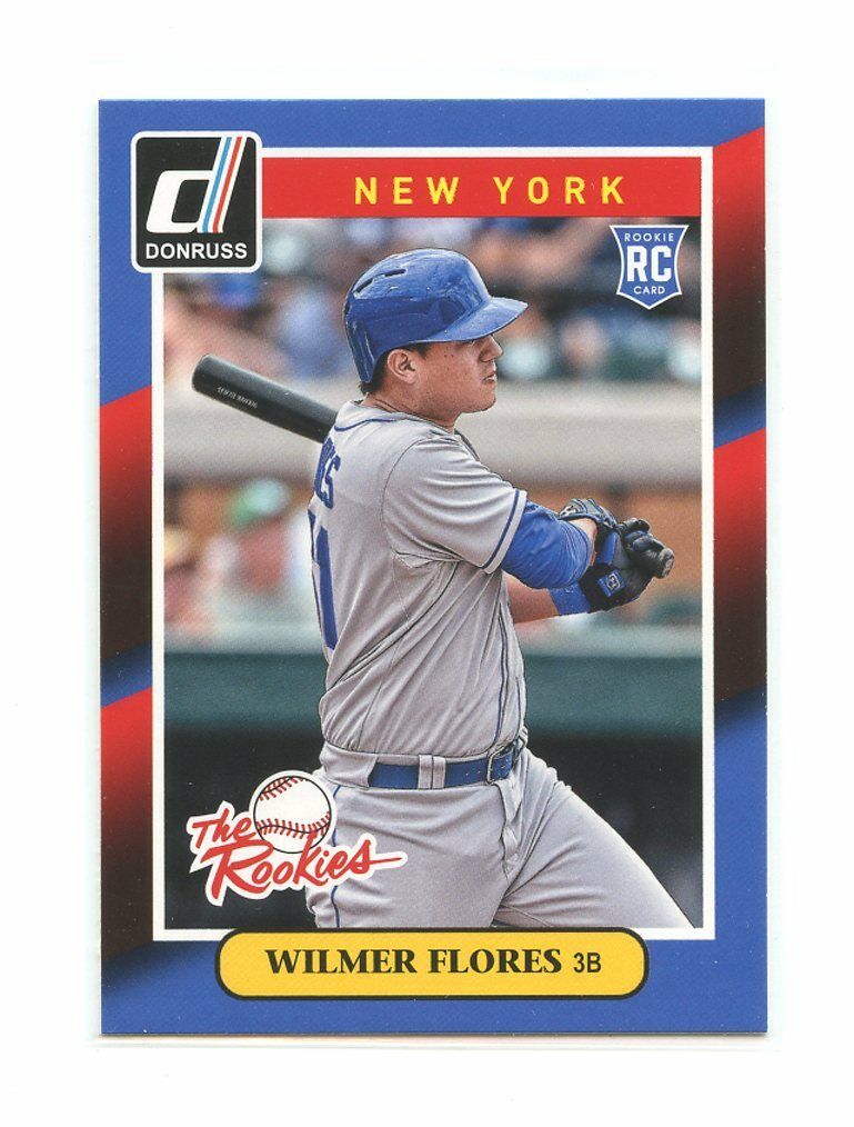 2014 Donruss The Rookies #7 Wilmer Flores New York Mets rookie card Image 1