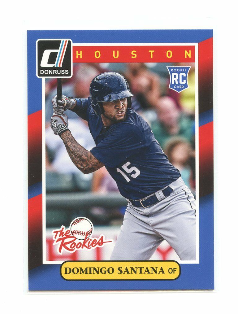2014 Donruss The Rookies #85 Domingo Santana Houston Astros rookie card Image 1