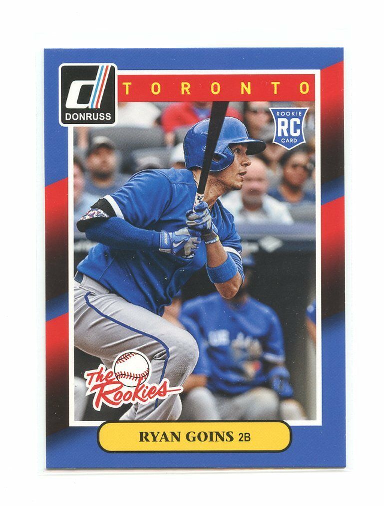 2014 Donruss The Rookies #65 Ryan Goins Toronto Blue Jays rookie card Image 1