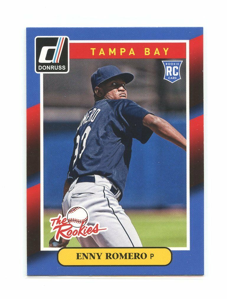 2014 Donruss The Rookies #14 Enny Romero Tampa Bay Rays rookie card Image 1