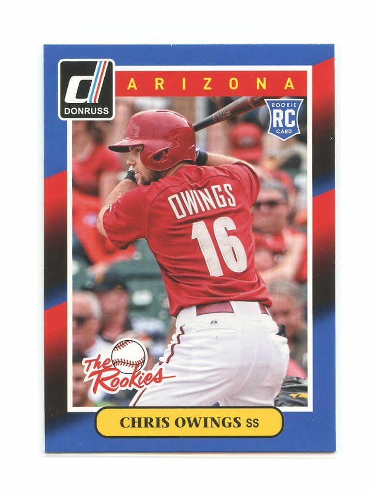2014 Donruss The Rookies #27 Chris Owings Arizona Diamondbacks rookie card Image 1