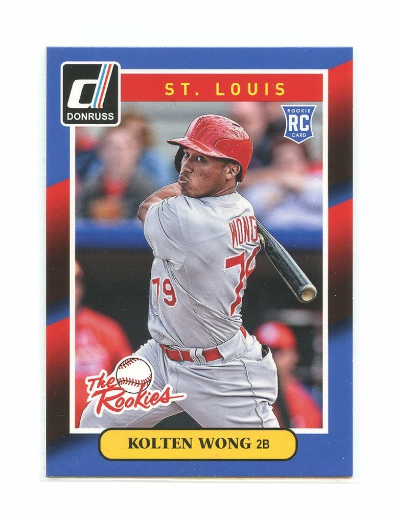 2014 Donruss The Rookies #5 Kolten Wong St Louis Cardinals rookie card Image 1