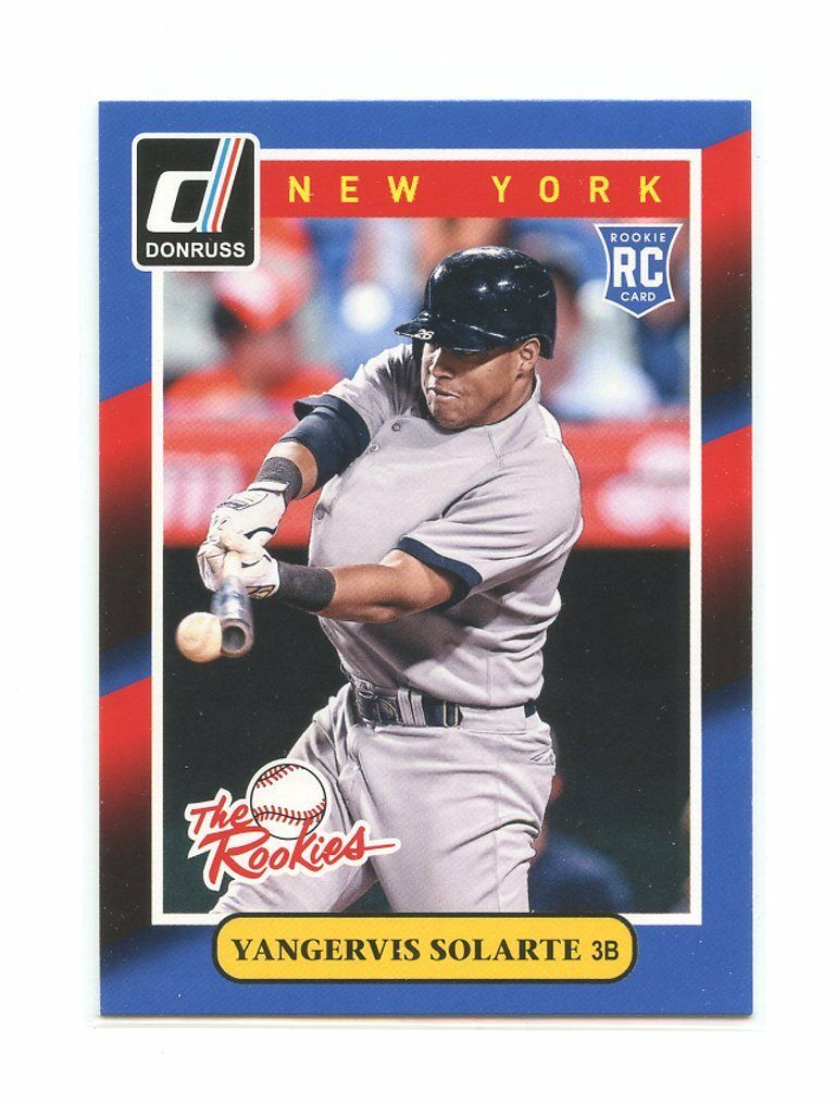 2014 Donruss The Rookies #28 Yangervis Solarte New York Yankees rookie card Image 1