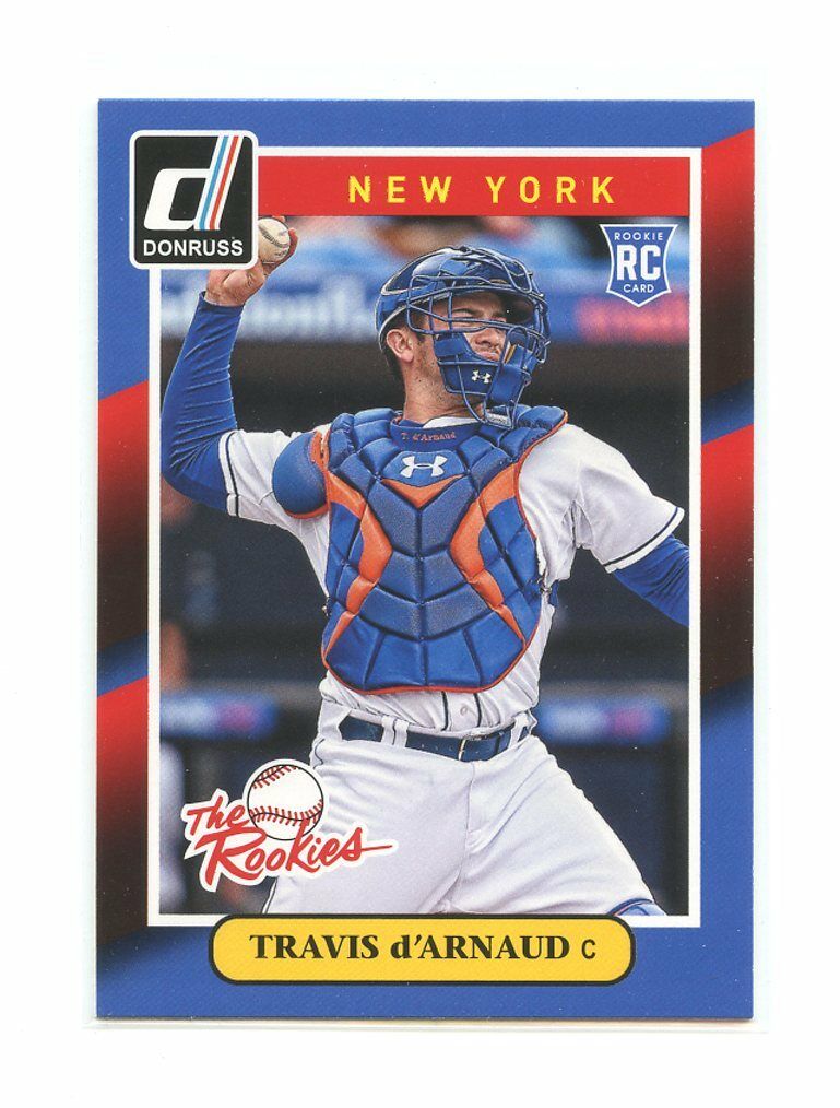 2014 Donruss The Rookies #6 Travis D'Arnaud New York Mets rookie card Image 1