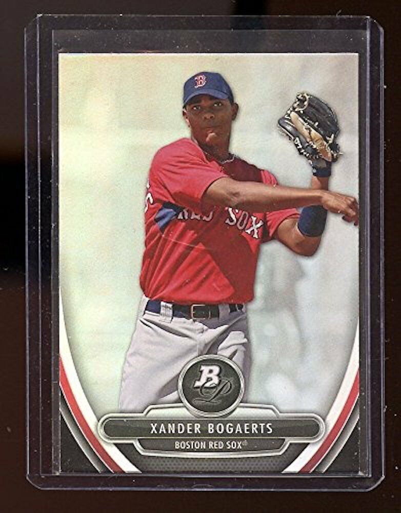 2013 Bowman Platinum Prospects #BPP8 Xander Bogaerts Boston Red Sox Rookie Card Image 1