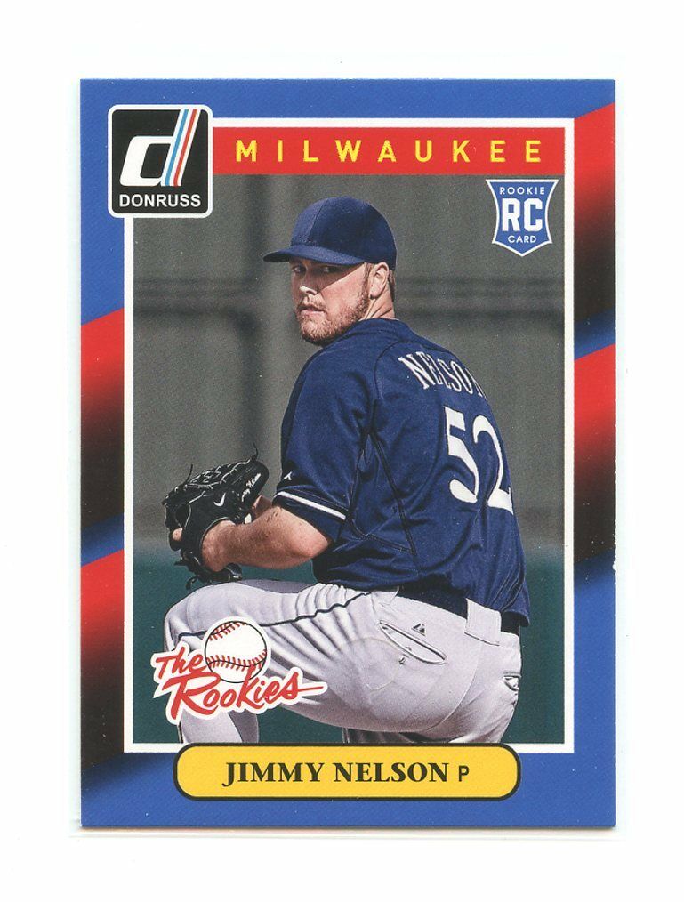 2014 Donruss The Rookies #30 Jimmy Nelson Milwaukee Brewers rookie card Image 1