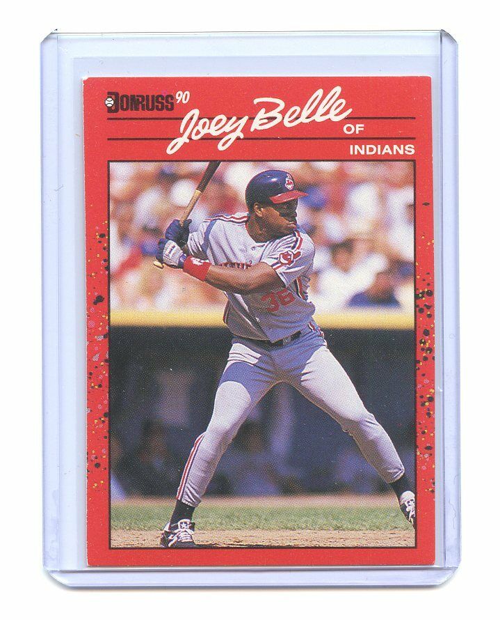 1990 Donruss #390 Joey Belle Cleveland Indians Rookie Card Image 1