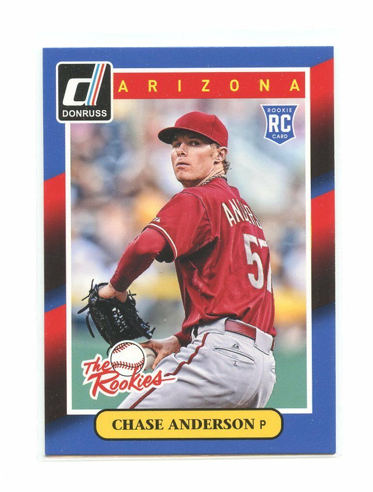 2014 Donruss The Rookies #100 Chase Anderson Arizona Diamondbacks rookie card Image 1