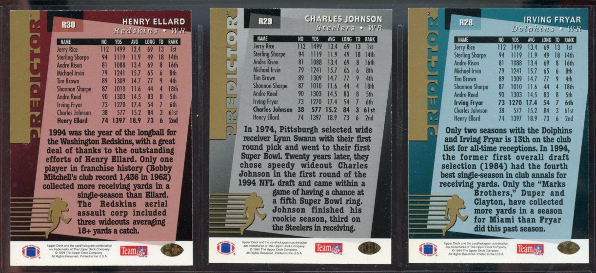 1994 Upper Deck Predictor League Leaders Prizes 30 Card Redemption Set w/ Elway Image 7