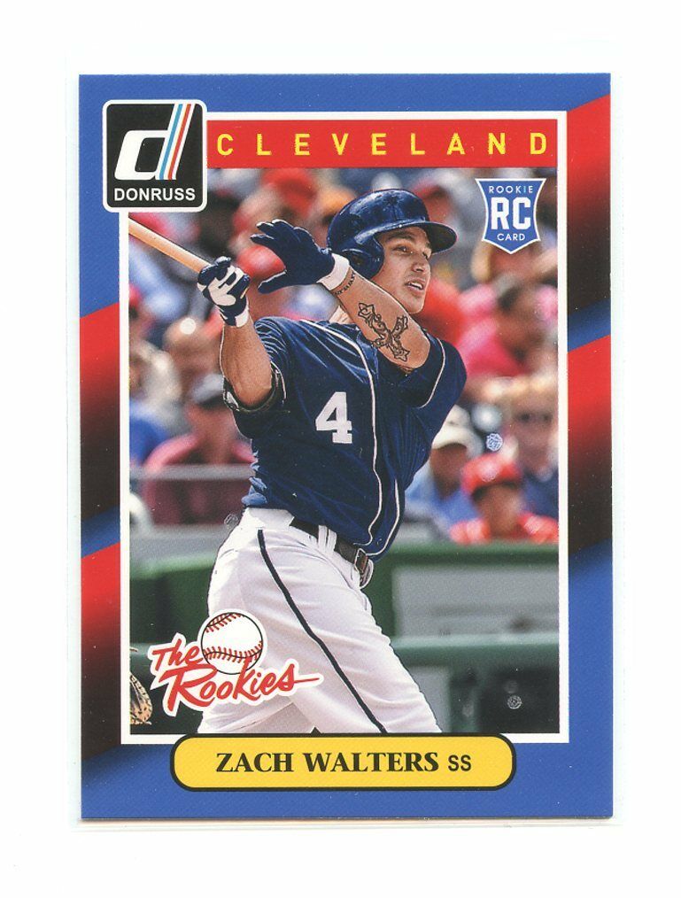 2014 Donruss The Rookies #91 Zach Walters Cleveland Indians rookie card Image 1