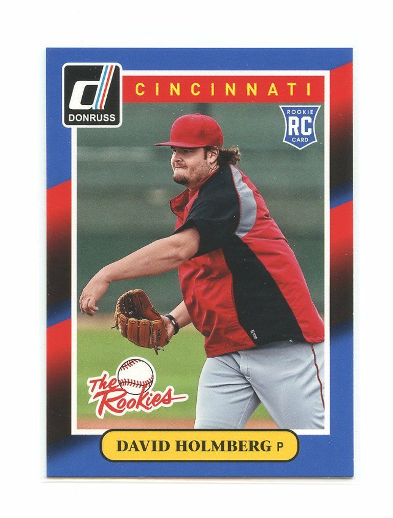 2014 Donruss The Rookies #38 David Holmberg Cincinnati Reds rookie card Image 1