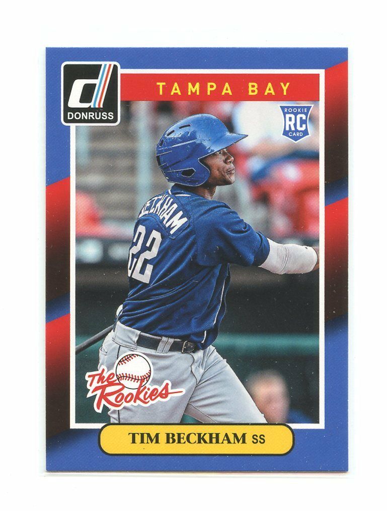 2014 Donruss The Rookies #10 Tim Beckham Tampa Bay Rays rookie card Image 1