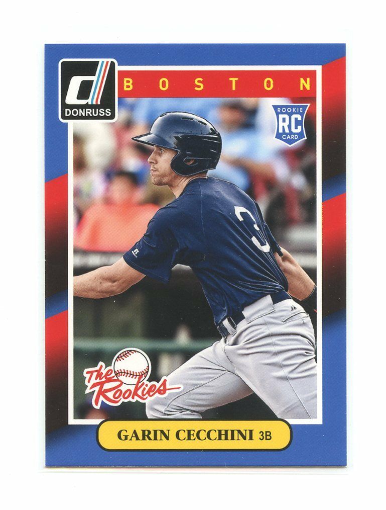 2014 Donruss The Rookies #49 Garin Cecchini Boston Red Sox rookie card Image 1