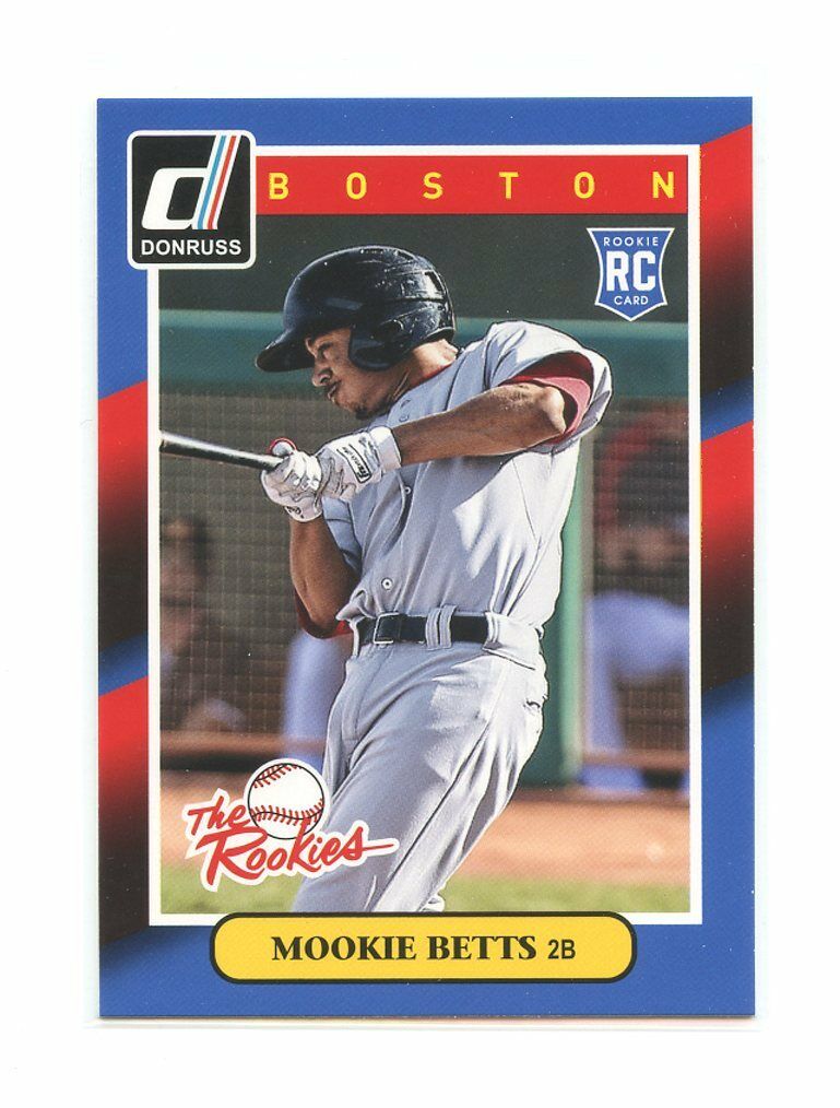 2014 Donruss The Rookies #50 Mookie Betts Boston Red Sox rookie card Image 1