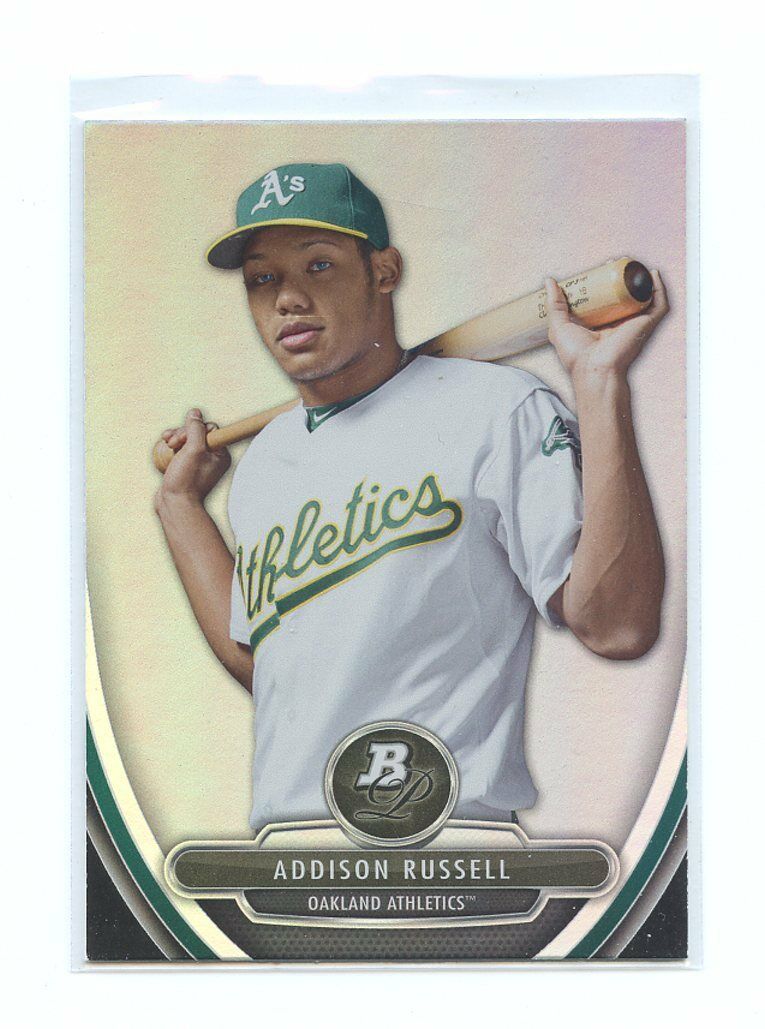 2011 Bowman Platinum Prospects #BPP33 Addison Russell Athletics Rookie Card Image 1