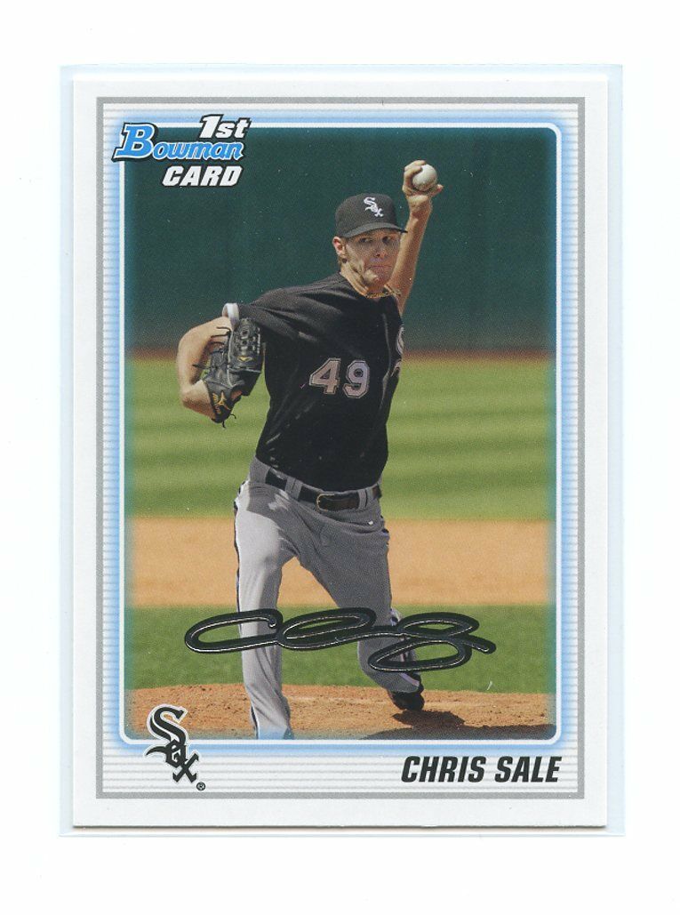 2010 Bowman Draft Picks n Prospects Draft Pick #BDPP92 Chris Sale Rookie Card Image 1