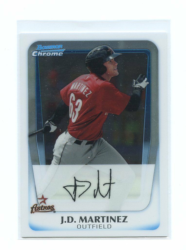 2011 Bowman Chrome Prospects #BCP92 J.D. Martinez Boston Red Sox Rookie Card Image 1