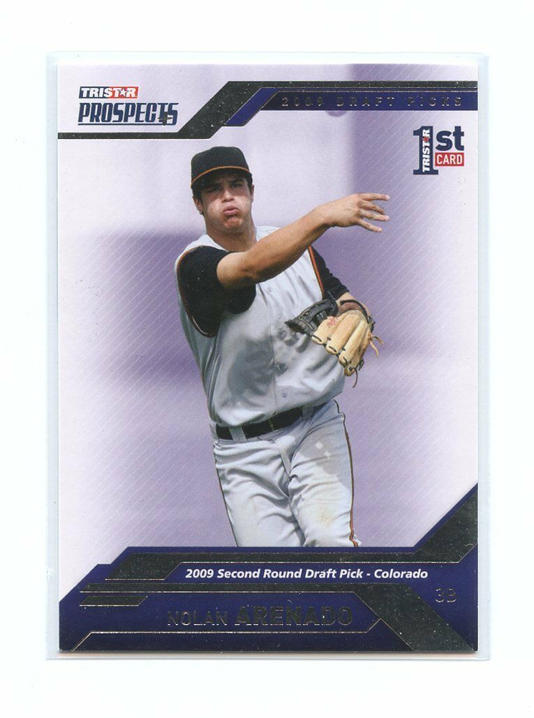 2009 Tristar Prospects #47 Nolan Arenado Colorado Rockies Rookie Card Image 1