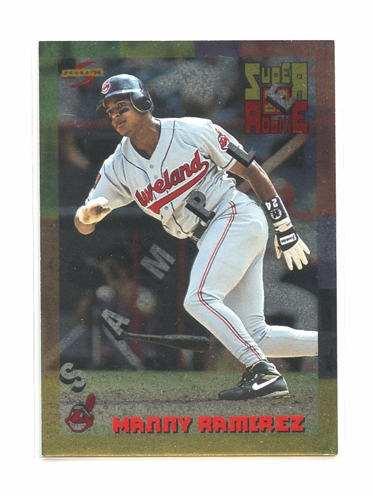 1994 Score Rookie Traded #SU2 Manny Ramirez Cleveland Indians Rookie Sample Card Image 1