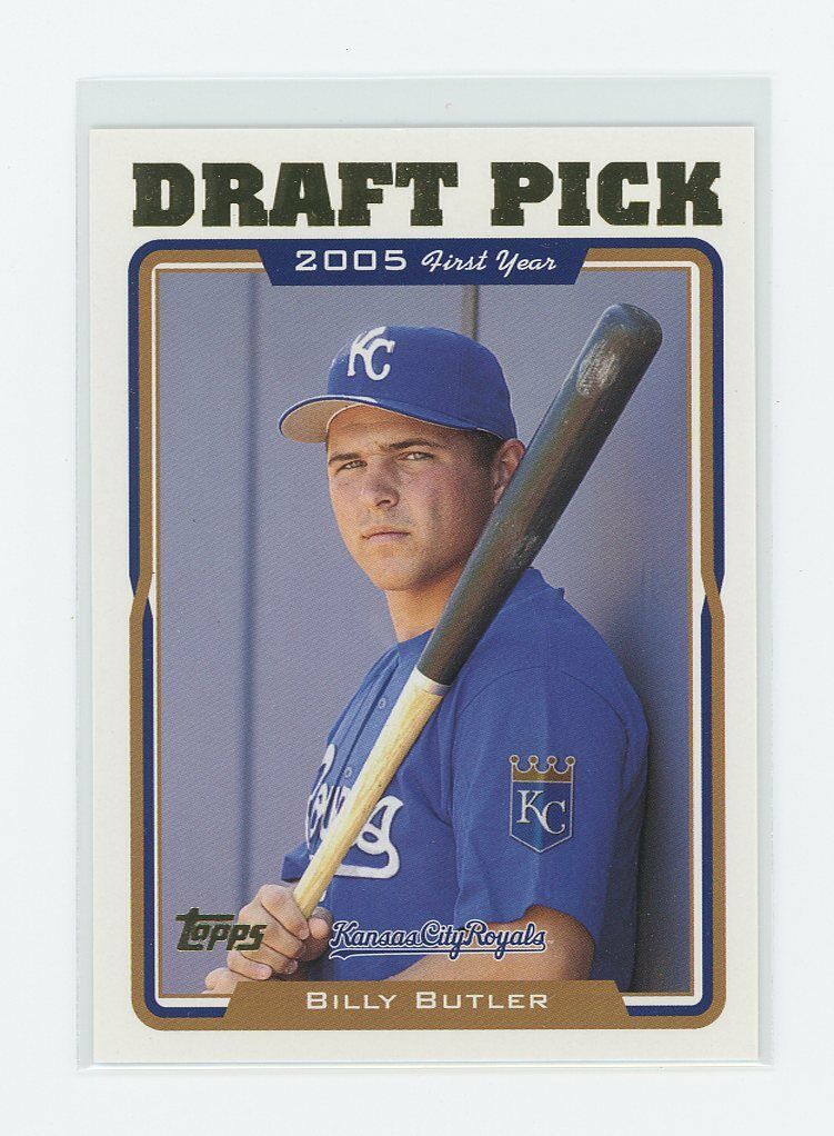 2005 Topps #668 Billy Butler Kansas City Royals Rookie Card Image 1