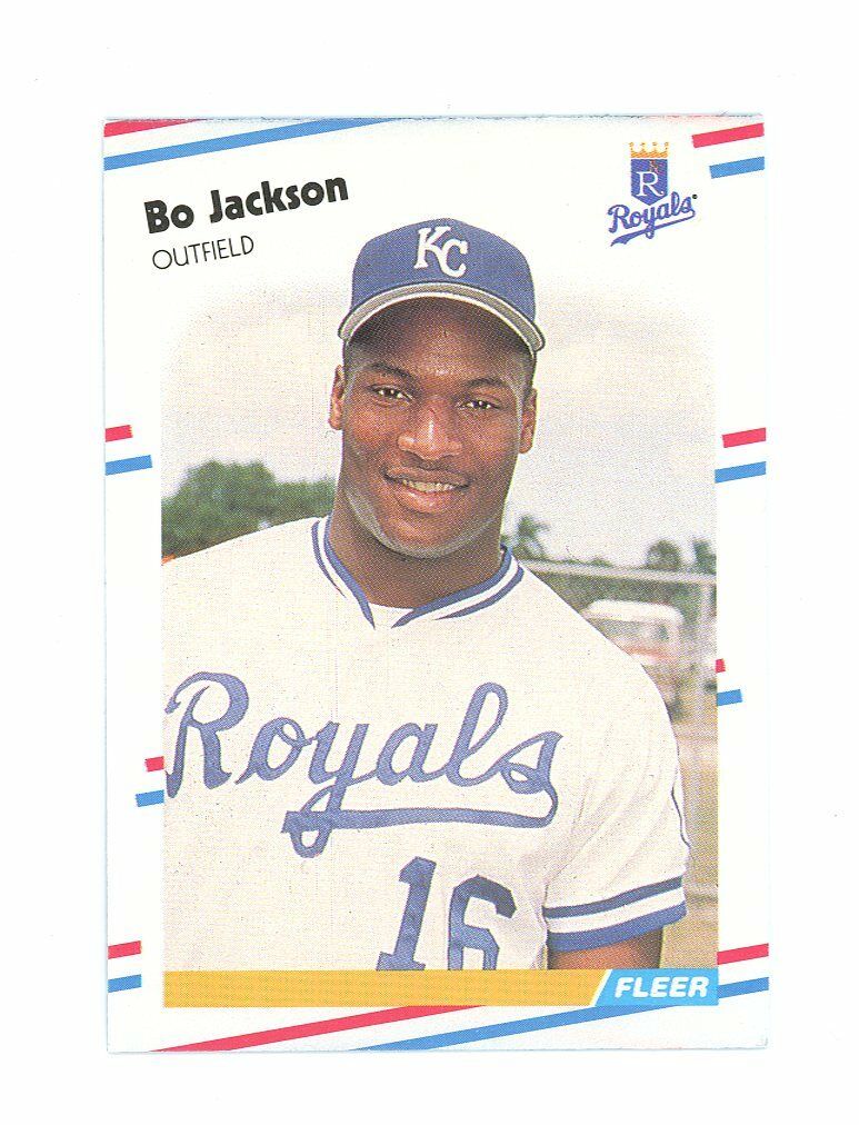 1988 Fleer #260 Bo Jackson Kansas City Royals 3rd Year Card Image 1