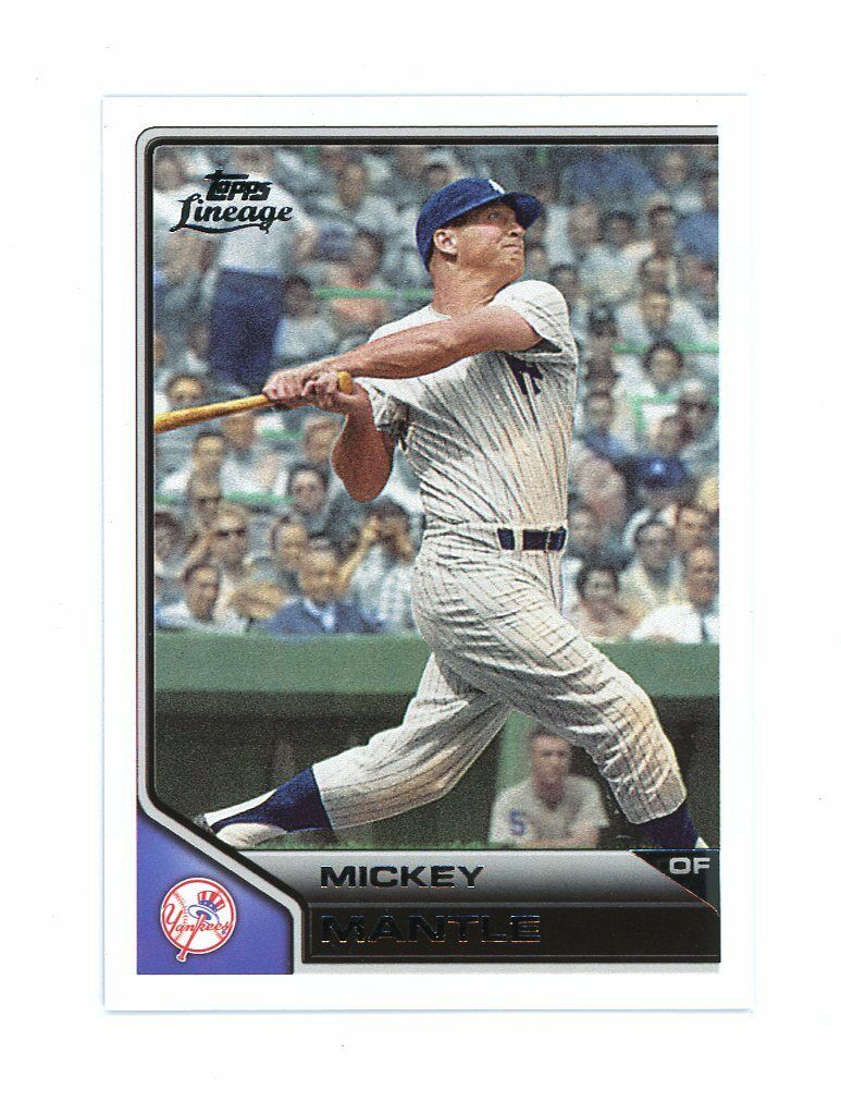 2011 Topps Lineage #7 Mickey Mantle Yankees Card Image 1