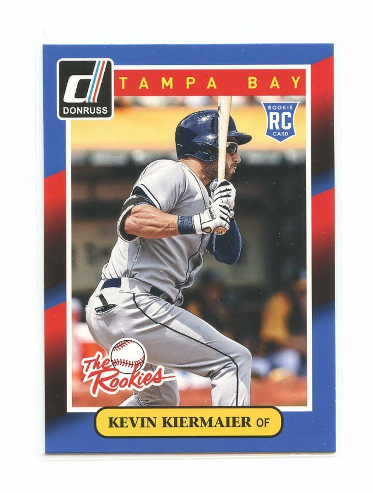 2014 Donruss The Rookies #76 Kevin Kiermaier Tampa Bay Rays rookie card Image 1