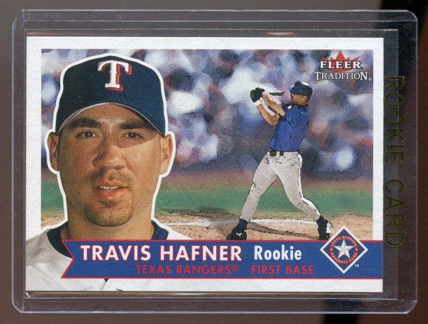 2001 Fleer Tradition #472 Travis Hafner Rangers RC Rookie Card Image 1