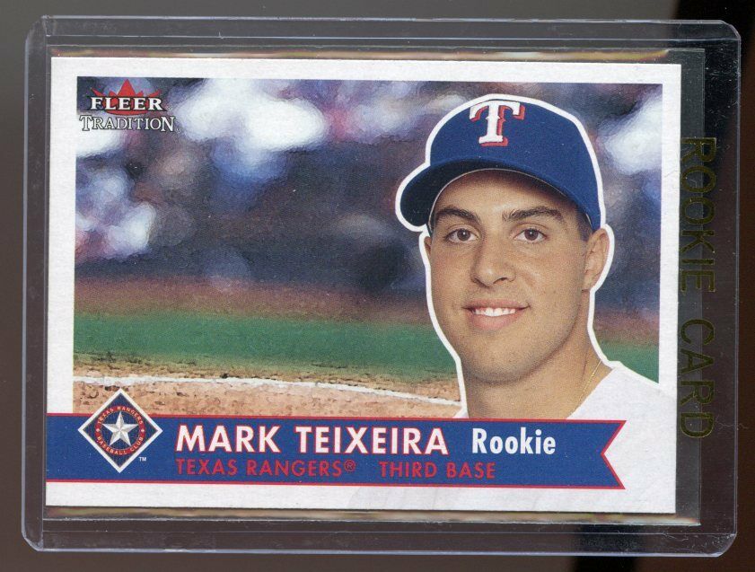 2001 Fleer Tradition #470 Mark Teixeira Rangers RC Rookie Card Image 1