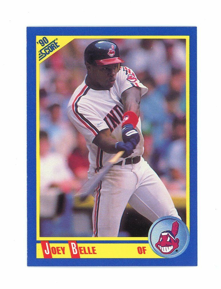 1990 Score #508 Joey Belle Cleveland Indians Rookie Card Image 1