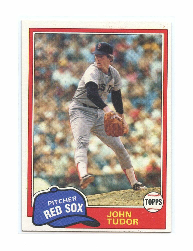 1981 Topps #14 John Tudor Red Sox Rookie Card Image 1