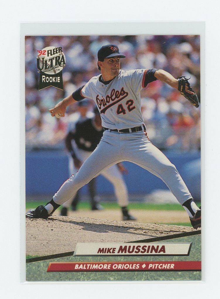 1992 Ultra #9 Mike Mussina Baltimore Orioles Rookie Card Image 1